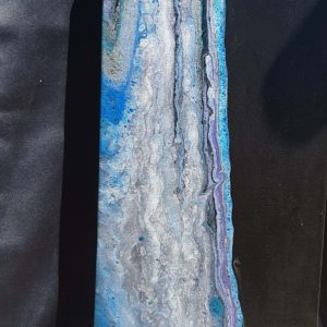 10" x 30" Gallery Wrapped Fluid Art